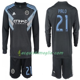 Divisa di Calcio New York City PIRLO 21 Bambino Trasferta 2018/2019 Manica Lunga